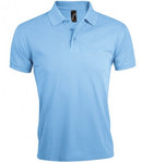 Light blue SOL'S Prime Poly/Cotton Piqué Polo Shirt Printsetters Custom Workwear Bristol
