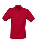 Red Henbury Heavy Poly/Cotton Piqué Polo Shirt Printsetters Custom Workwear Bristol