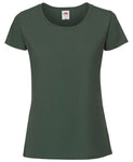 Dark green Fruit of the Loom Ladies Ringspun Premium T-Shirt Printsetters Custom Workwear Bristol