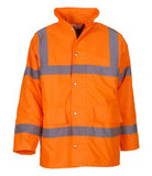 Orange Yoko Hi-Vis Classic Motorway Jacket Printsetters Custom Workwear Bristol