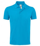 Blue SOL'S Prime Poly/Cotton Piqué Polo Shirt Printsetters Custom Workwear Bristol
