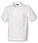 White Henbury Heavy Poly/Cotton Piqué Polo Shirt Printsetters Custom Workwear Bristol