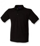 Black Henbury Heavy Poly/Cotton Piqué Polo Shirt Printsetters Custom Workwear Bristol