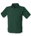 Green Henbury Heavy Poly/Cotton Piqué Polo Shirt Printsetters Custom Workwear Bristol