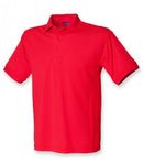 Red Henbury Heavy Poly/Cotton Piqué Polo Shirt Printsetters Custom Workwear Bristol