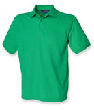 Green Henbury Heavy Poly/Cotton Piqué Polo Shirt Printsetters Custom Workwear Bristol