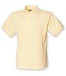 Light yellow Henbury Heavy Poly/Cotton Piqué Polo Shirt Printsetters Custom Workwear Bristol