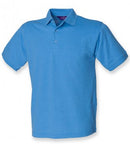 Blue Henbury Heavy Poly/Cotton Piqué Polo Shirt Printsetters Custom Workwear Bristol