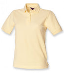 Light yellow Henbury Ladies Poly/Cotton Piqué Polo Shirt Printsetters Custom Workwear Bristol