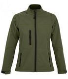 Green SOL'S Ladies Roxy Soft Shell Jacket Printsetters Custom Workwear Bristol