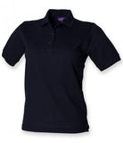 Black Henbury Ladies Poly/Cotton Piqué Polo Shirt Printsetters Custom Workwear Bristol