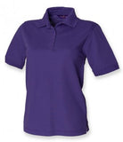 Purple Henbury Ladies Poly/Cotton Piqué Polo Shirt Printsetters Custom Workwear Bristol