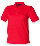 Red Henbury Ladies Poly/Cotton Piqué Polo Shirt Printsetters Custom Workwear Bristol
