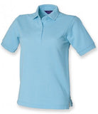 Light blue Henbury Ladies Poly/Cotton Piqué Polo Shirt Printsetters Custom Workwear Bristol
