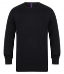  Henbury Lightweight Cotton Acrylic Crew Neck Sweater Printsetters Custom Workwear Bristol