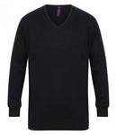 Henbury Lightweight Cotton Acrylic V Neck Sweater Printsetters Custom Workwear Bristol