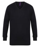 Henbury Lightweight Cotton Acrylic V Neck Sweater Printsetters Custom Workwear Bristol