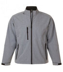 Grey SOL'S Relax Soft Shell Jacket Printsetters Custom Workwear Bristol