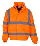 Orange Yoko Hi-Vis Classic Bomber Jacket Printsetters Custom Workwear Bristol