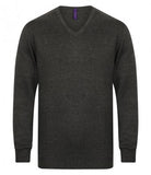 Henbury Lightweight Cotton Acrylic V Neck Sweater Printsetters Custom Workwear Bristol
