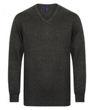 Henbury Lightweight Cotton Acrylic V Neck Sweater Printsetters Custom Workwear Bristol