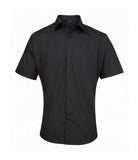 Black Premier Supreme Short Sleeve Poplin Shirt Printsetters Custom Workwear Bristol