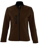 Brown SOL'S Ladies Roxy Soft Shell Jacket Printsetters Custom Workwear Bristol