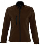 Brown SOL'S Ladies Roxy Soft Shell Jacket Printsetters Custom Workwear Bristol