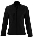 Black SOL'S Ladies Roxy Soft Shell Jacket Printsetters Custom Workwear Bristol