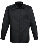 Black Premier Long Sleeve Poplin Shirt Printsetters Custom Workwear Bristol