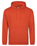 Orange college hoodie - Printsetters Custom Workwear Bristol
