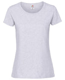 Grey Fruit of the Loom Ladies Ringspun Premium T-Shirt Printsetters Custom Workwear Bristol