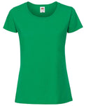 Green Fruit of the Loom Ladies Ringspun Premium T-Shirt Printsetters Custom Workwear Bristol