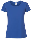 Blue Fruit of the Loom Ladies Ringspun Premium T-Shirt Printsetters Custom Workwear Bristol