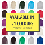 Available in 71 colours - college hoodie - Printsetters Custom Workwear Bristol