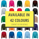 Sweatshirt available in 42 colours - Printsetters Custom Workwear Bristol